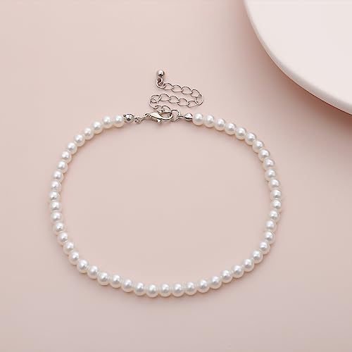 Caiyao Lightweight Handmade Bohemian Imitation Pearls Adjustable Anklet Bracelet Summer Beach Elegant Dainty Layered Boho Bridal Wedding Foot Jewelry For Women-1 thumb #2