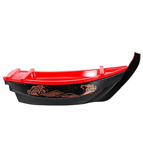 TOPBATHY Japanese Sashimi Sushi Boat Plate Sushi Serving Tray for Restaurant Home Dining Decorative Dinnerware Party Hosting Display Boat