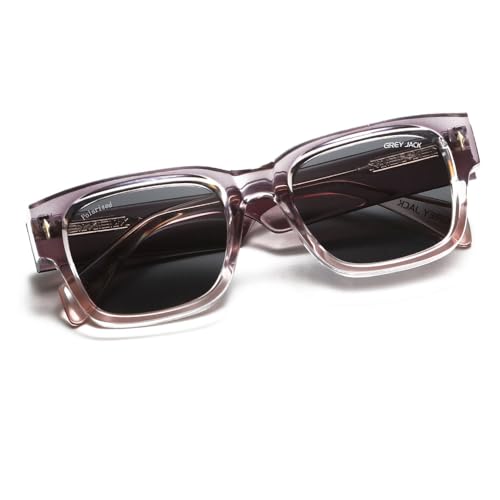 Image of grey jack 100% UV Protection Shades Retro Polarized Sunglasses for Men Women Branded Stylish Design Glasses 3316