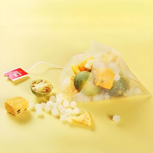 APEACHGIRL Green Kumquat Passion Fruit Tea Bags, 250g (8.8 oz), 25 Packs, Combination Fruit Tea, Separate Triangle Tea Bags, Aluminum Foil Bag, Helps Indigestion/Dry Stool