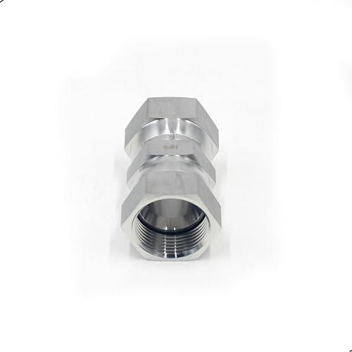 Image of HFS(R) 1 inch Female JIC Swivel x 1 inch Female JIC Swivel Nut Union Stainless Steel 304