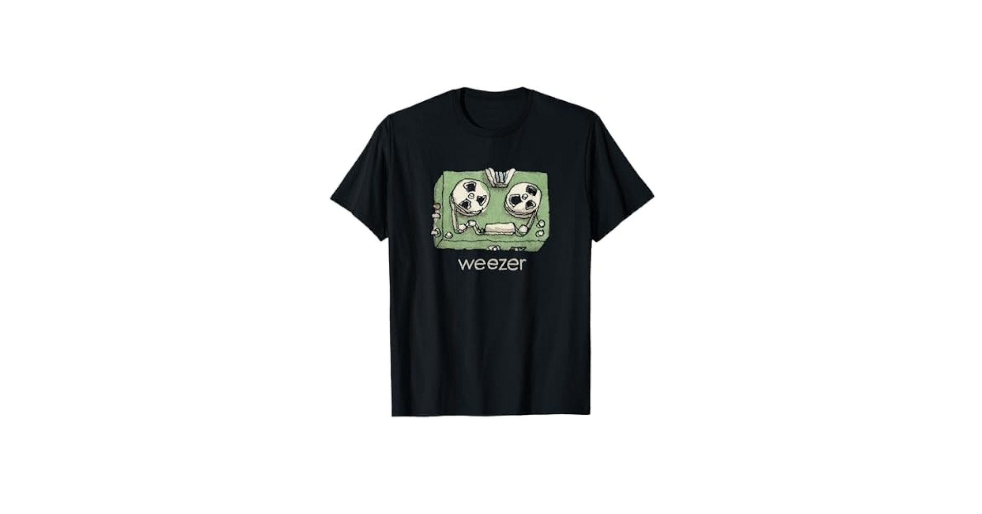 Amazon.com: Weezer Black Unisex T-Shirt - Small - Short