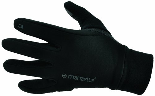Manzella Power Stretch Touch Tip Glove, Black, Large/X-Large