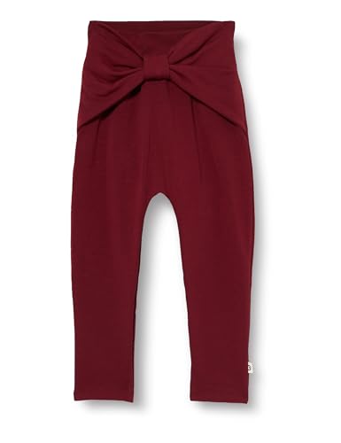 Müsli by Green Cotton Baby - Mädchen Cozy Me Sweat Pretty Pants, Cabernet, 92 EU