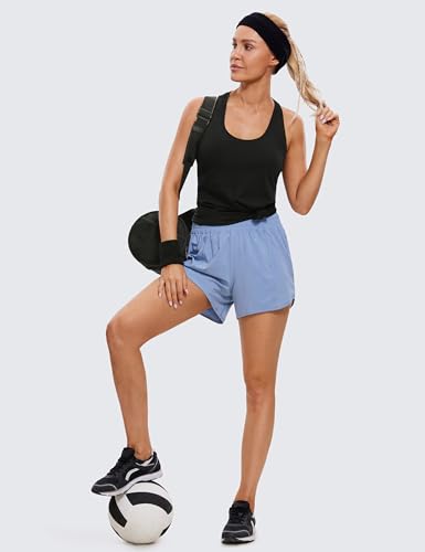 CRZ YOGA Regatas Femininas Pima Algodão Racerback Treino Leve Solto Sem Mangas Tops Camisas de Ginás