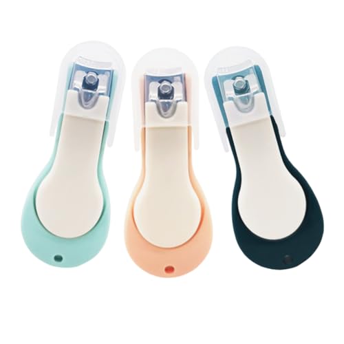 RORPOIR 3Pcs Nail Clipper Manicure for Includes and Nail Care Tools Comfortable Grip Design for Easy Use for Parents