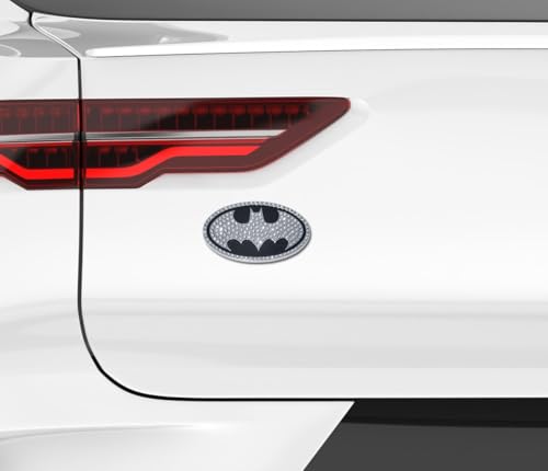 Image of Elektroplate Batman Bat Signal Crystal Superhero Car Emblem