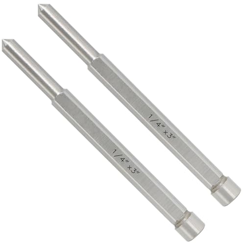 Image of S&F STEAD & FAST Pilot Pin for Annular Cutter 2-Pc, 1/4" x 3", for Mag Drill Bit Cutting with Depth of Cut 1"