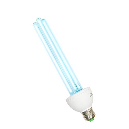 BOAITE UV Germicidal Lamp UVC with Ozone Light Bulb E26 25w 110v Cleans Air