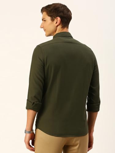 Image of Thomas Scott Men Classic Slim Fit Cotton Casual Full Sleeves Shirt