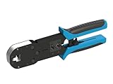 LINKUP - Herramienta de crimpado de conector blindado RJ45 STP para conectores modulares de alambre de gran diámetro LINKUP Cat6A (CON-C6ASV2-050) intercambiables y compatibles con puntas de crimpado