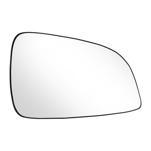 Alta qualità:Questo vetro a specchio riscaldato è realizzato in vetro HD, rivestimento ad alto indice di rifrazione e ABS.Prodotto secondo la curvatura del vetro specchietto esterno originale d'auto. Fornisce un ampio campo visivo, immagini chiare e meno distorsioni.Sicuro e durevole È una scelta perfetta per sostituire il vecchio vetro specchietto auto.