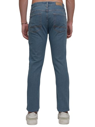 Image of Highlander Men's Tapered Fit Jeans | Regular Length | Mid Rise | Stretchable Fabric for Comfort fit | Jeans for Man