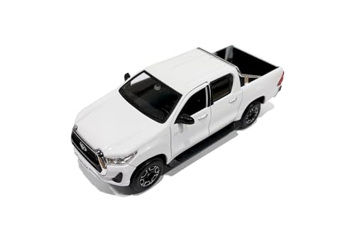 Modelo Toyota Hilux Double Cab Pickup 1:27 Blanco miniatura 1