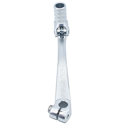 Image of CNC Aluminum Gear Shifter Lever, Foldable Gear Shift Lever Fit for 50cc 110cc 250cc CRF50 XR50 XR CRF Dirt Pit Monkey Bike Motorcycle ATV Quad Accessory (Silver)