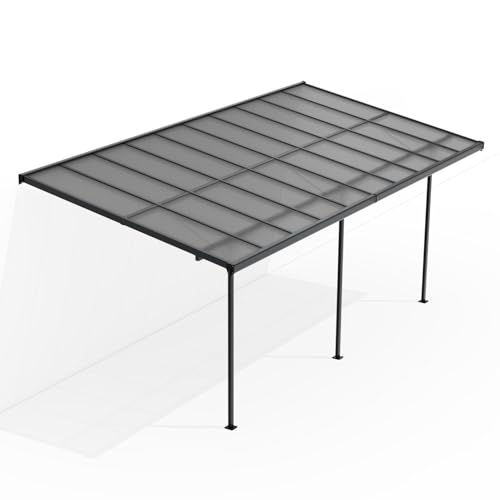 Juskys® Terrassenüberdachung Borneo 6x3 m — Sonnenschutz aus...
