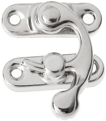 Hawk Eye Silver Metal Lock/Buckle/Latch/Hook/Swing Clasp Pack of 20 Pcs with Screws for Wood Jewelry and Small DIY Works (B098KLFB3B) Amazon Price History, Amazon Price Tracker