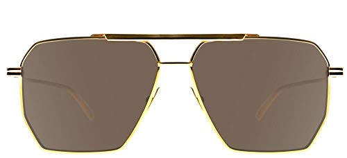 Bottega Veneta Square Sunglasses BV1012S 003 Gold 60mm 10122