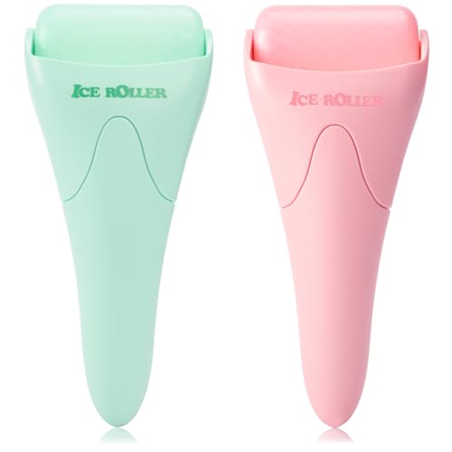 AFOUNDA Ice Rollers for Face and Eye, 2 Packs Skincare Tools, Facial Rollers for Face Wrinkles Fine Lines Puffiness Stick Massager Self Care Gifts for Men Women
