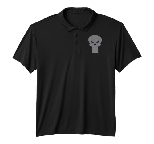 Marvel Punisher Light Gray Skull Vintage Pocket Logo...