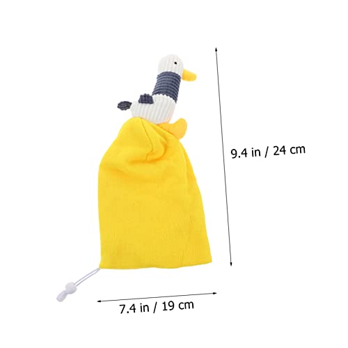 Suministros de esquí de invierno: cubrecasco elástico de hilo amarillo para evitar arañazos. 4