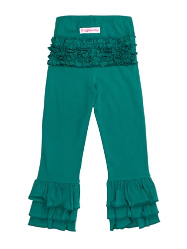 Image of RuffleButts Baby /Toddler Girls Stretchy Flare Pants w /Ruffles