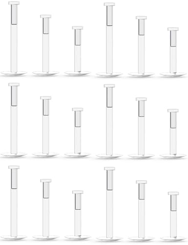 Cisyozi 16G Push in Treadless Plastic Clear Lip Labret Monroe Rings Studs Piercing Retainer for Surgery Bioflex Silicone Cartilage Tragus Helix Earrings Studs for Work Sport 2mm