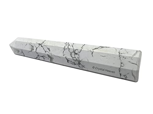 Image of Certified Howlite Crystal Tower Obelisk Point for Chakra, Healing and Balancing - AAA Grade Original Certified Gemstone Agate for Reiki Meditation Yoga Spiritual (3-4 Inches)