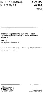 ISO/IEC 7498-4:1989, Information processing systems - Open Systems Interconnection - Basic Reference Model - Part 4: Management framework