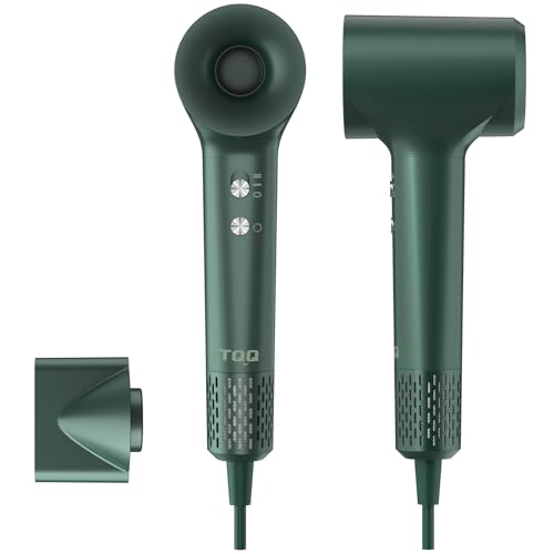 TQQ Asciugacapelli, Phon da 200 Milioni di Ioni Negativi, Motore Brushless da 110.000 giri/min per Asciugatura Rapida, Phon Capelli Professionale da 57 dB Adatto per Viaggi e Domestico