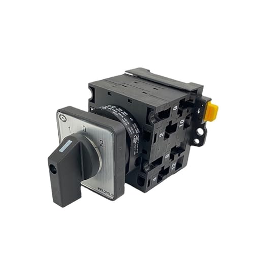 Conmutador rotatorio de leva YMW42 para riel DIN selector manual 3 posiciones 2 polos