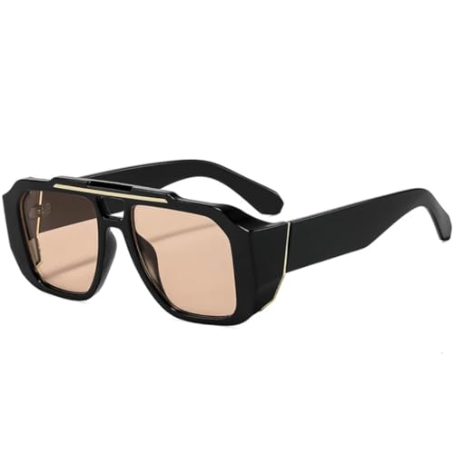 Lunettes de soleil pour femmes et hommes avec protection UV400 et grand verre vintage