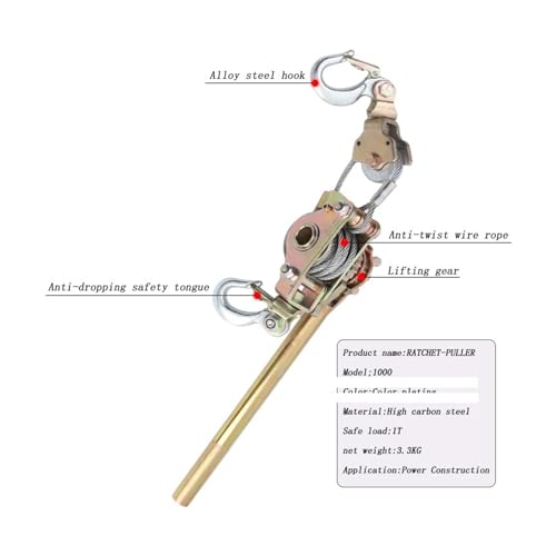 Extractor de cable tipo trinquete 1T estilo japonés miniatura 4
