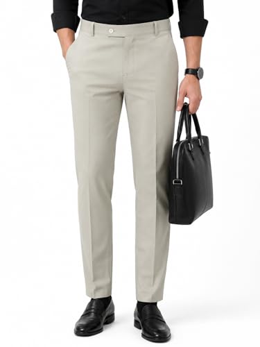 Image of SUNPOINT Formal Pants for Men Office Wear - Premium Regular Fit Formal Trouser for Men, Boys, Gents Bottom Formal wear for Office Meeting, Party, Gathering, Wedding
