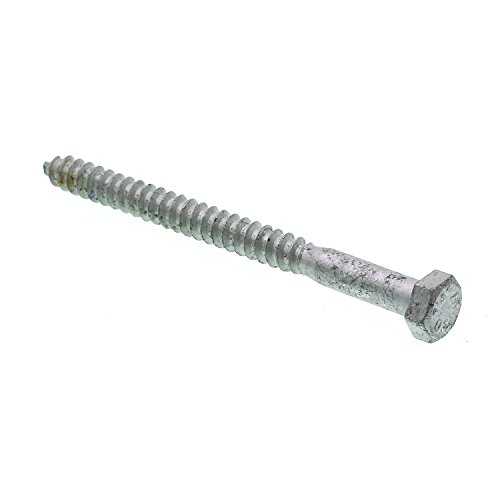 Prime-Line 9055857 Hex Lag Screws, 5/16 in. X 4 in., A307 Grade A Hot Dip Galvanized Steel, 15-Pack