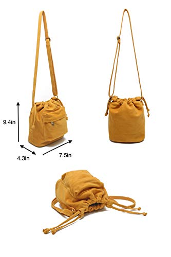 Jeelow Canvas Duffel Backpack For Men & Women Vintage Leather Travel School (Brown)3