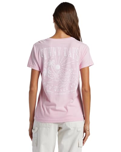 Image of Roxy Womens Boyfriend Crew T-Shirt, Casual Relaxed Fit Crew Neck Tee Short Sleeve Cotton Basic Shirt Everyday Comfort