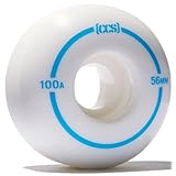 CCS Skateboard Wheels - Multiple Colors (White, 56mm)