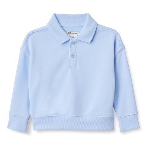 Image of Amazon Essentials x Sofia Grainge Babies, Toddlers and Boys' French Terry Polo Sweatshirt