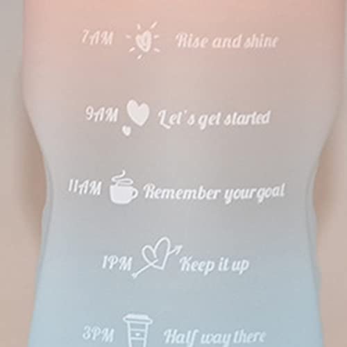 Clenp Waterfles 2L Sport Waterfles Uittrekbaar, BPA-vrij drinkfles kooldioxide geschikt met motiverende tijdmarkering, grote drinkfles voor outdoor/school/uni/bike/kantoor - Image 7