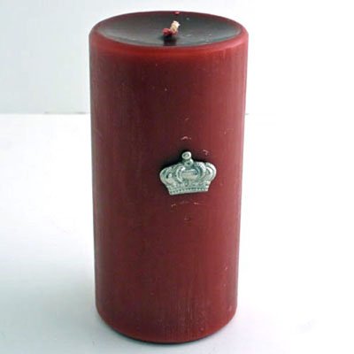 Nickel 1" W Crown Candle Pin, Thumbtack - Set of