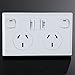 ELBFAE Double USB Australian AU Plug Wall Socket Home Power Point Supply Plate Wall Charger Adapter Charging Socket Power Outlet 2022