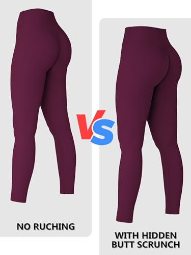 Image of Sunzel Sunzfly Invisible Butt Scrunch Workout Leggings for Women, Butt Lifting High Waisted Gym Yoga Pants with Tummy Control