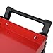 3 Tier Rolling Tool Cart on Wheels, Heavy Duty Utility Tool Cart with Pegboard - Ideal for Repair Shop, Garage, Warehouse(Red)