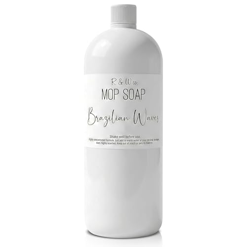 Homestand Market R&W Co. Original Mop Soap 32 oz Premium Multi-Surface Floor Cleaner Streak-Free Shine for Tile Hardwood & Laminate Floors Non-Toxic Pet & Skin Safe (Brazilian Waves Mop Soap)