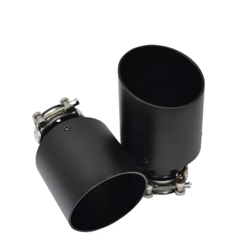 Silenciador de escape negro mate en acero y aluminio para tubos modificados E46 F30 Xf