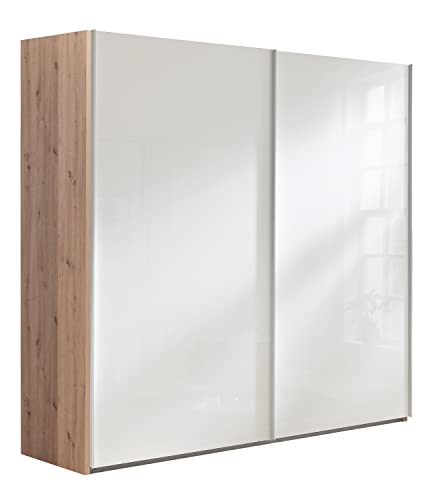 Armadio robusto e capiente, dal design semplice ma moderno, che grazie al suo accostamento di colori dona luminosità al tuo ambiente.