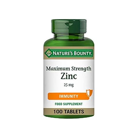 Nature's Bounty Maximum Strength Zinc Tablets Cover