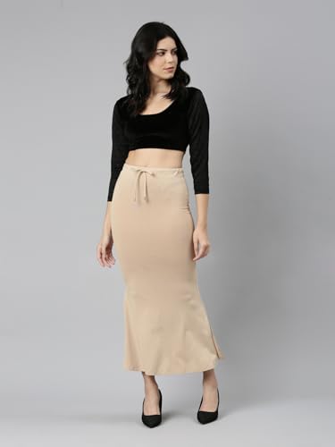 Image of TWIN BIRDS Saree Shapewear for Women | Super Soft Viscose Elastane Saree Petticoat Skirt | Stretchable & Comfortable SareeShaper