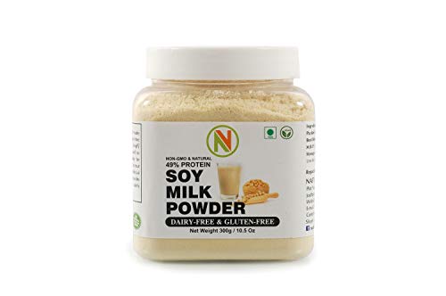 Image of NatureVit Soya Milk Powder 300g [Plant-Based /Vegan Milk Alternative, Non-GMO & 49% Protein & Sugar Free]